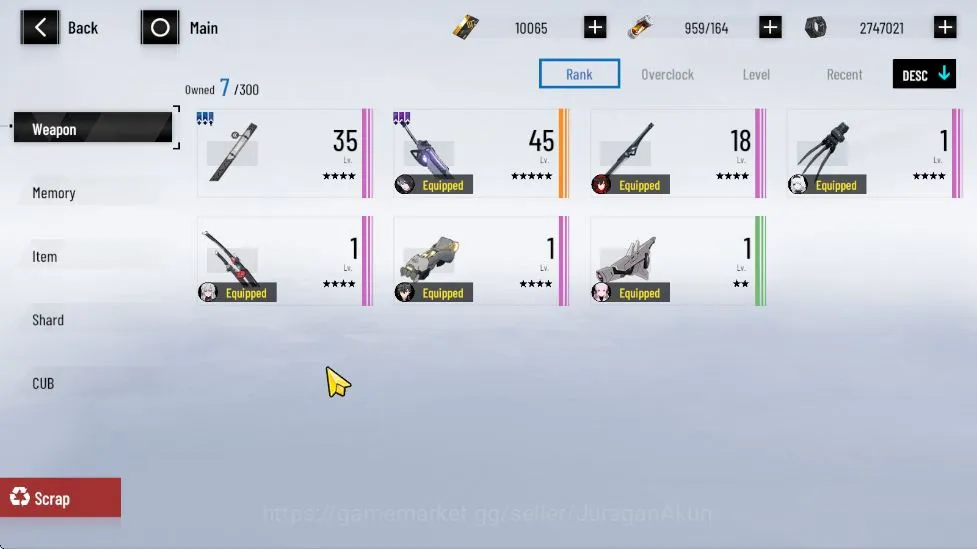 Punishing: Gray Raven Accounts NA | 10K BC + 3K GoldenCard + 8K BlueCard | LuciaC image 4