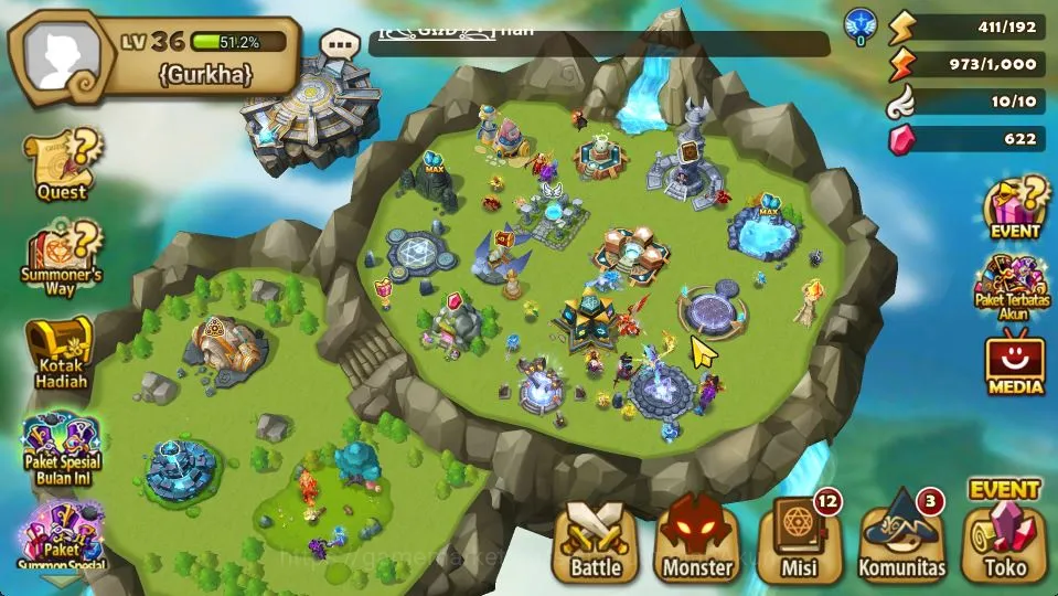 Summoners War: Sky Arena Starter ASIA|LV36|1 LD[Gurkha]|5 Total NB5(Baleyr,Bernadot image 1