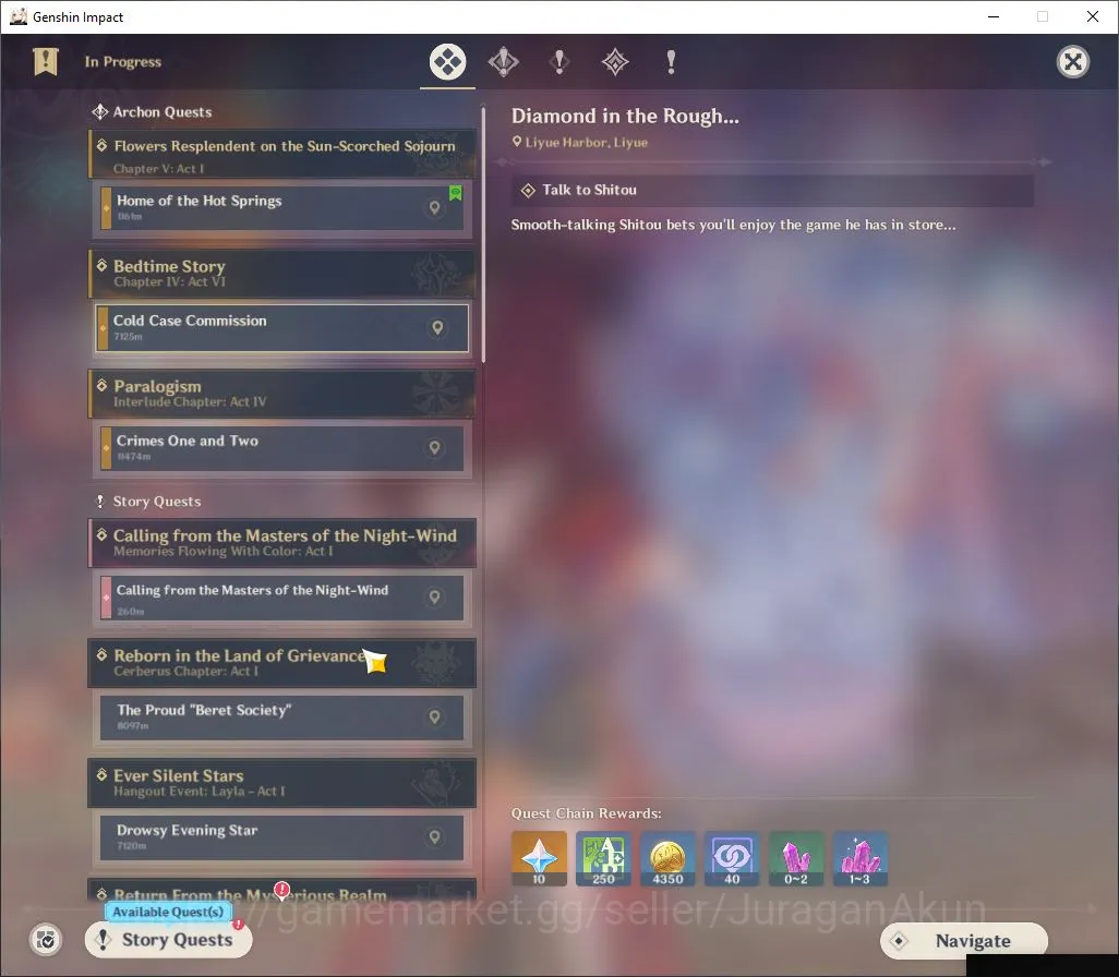 Genshin Impact Accounts Mid Game ASIA|AR 59|12 Limited + 3 [5 Star Weapon]|[Hu Tao,Xilonen,Kazuha,Nahida,Yelan,Yae 5