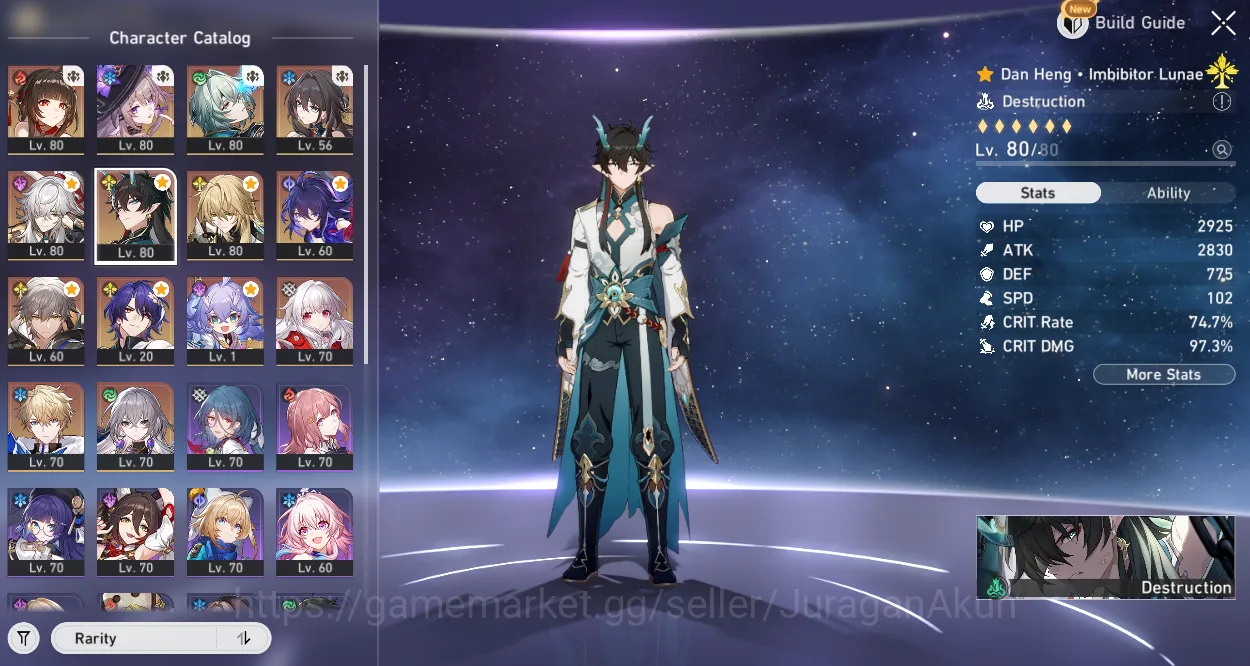 Honkai Star Rail Accounts Mid Game ASIA [TL65] 8 Limited (Danil + Sign, Jingyuan + Sign, The Herta, Anaxa, Lingsha 3