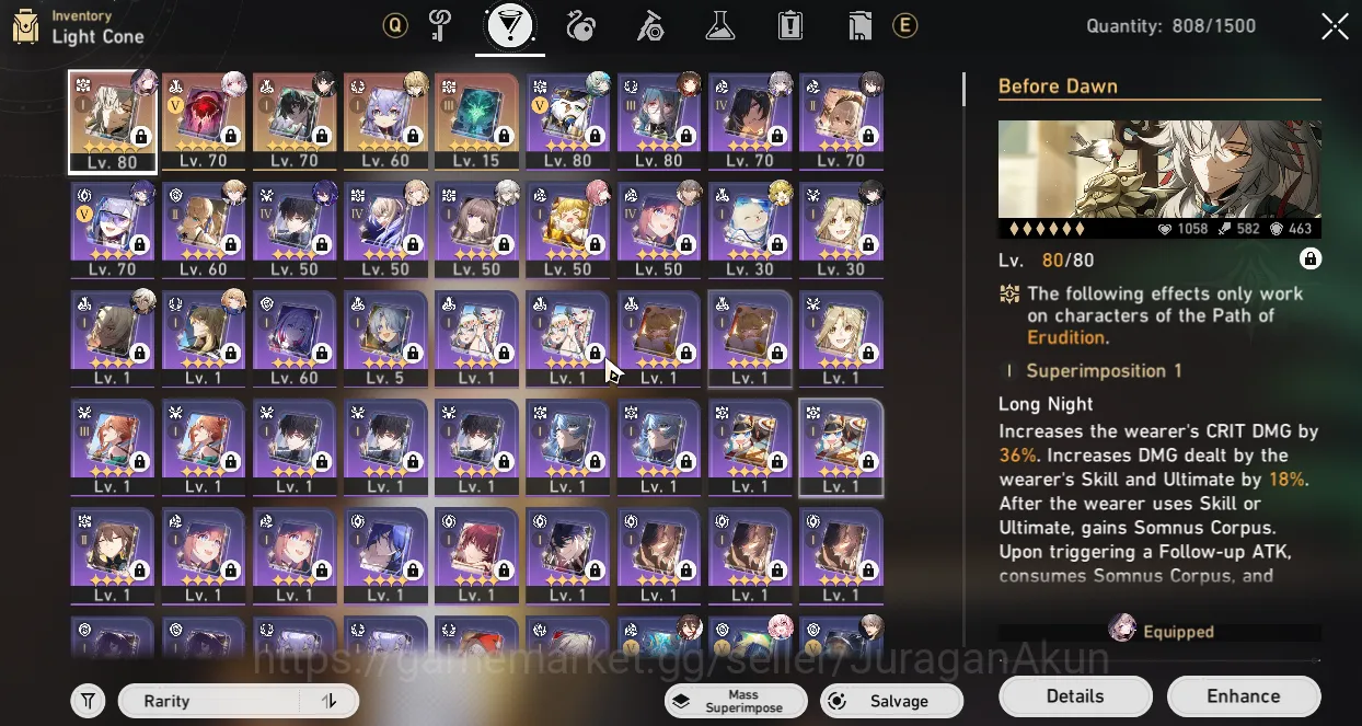 Honkai Star Rail Accounts Mid Game ASIA [TL65] 8 Limited (Danil + Sign, Jingyuan + Sign, The Herta, Anaxa, Lingsha 7