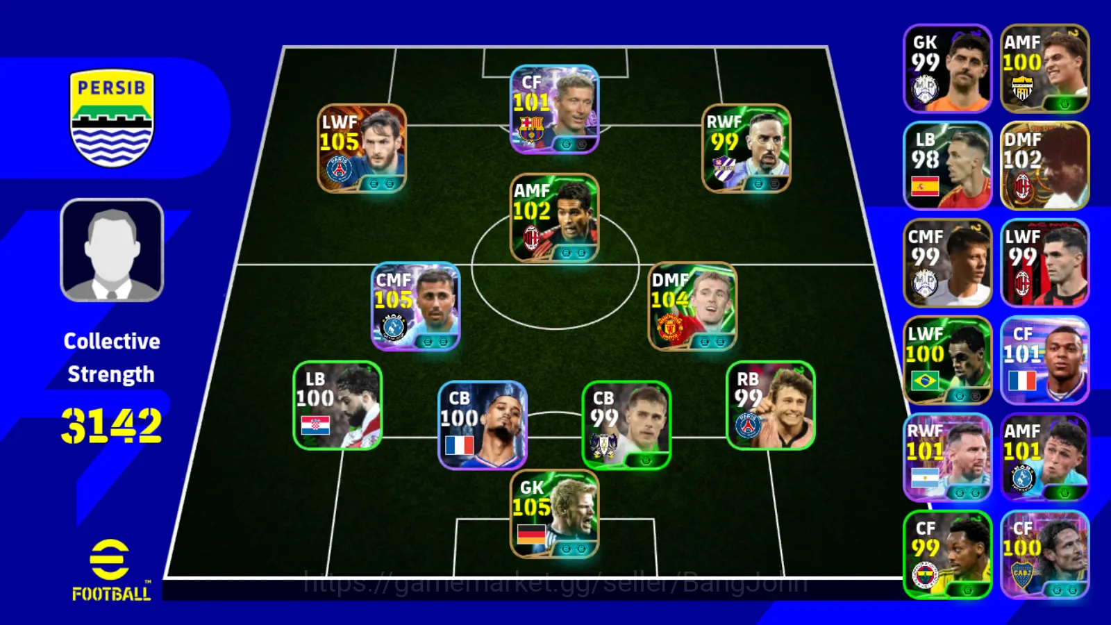 Power 3142 | kvaratskhella bigtime blitz rodri showtime darren fletcher epic db new o khan epic db |EFB206B eFootball Others Power 3142 | kvaratskhella bigtime blitz rodri sho image 1