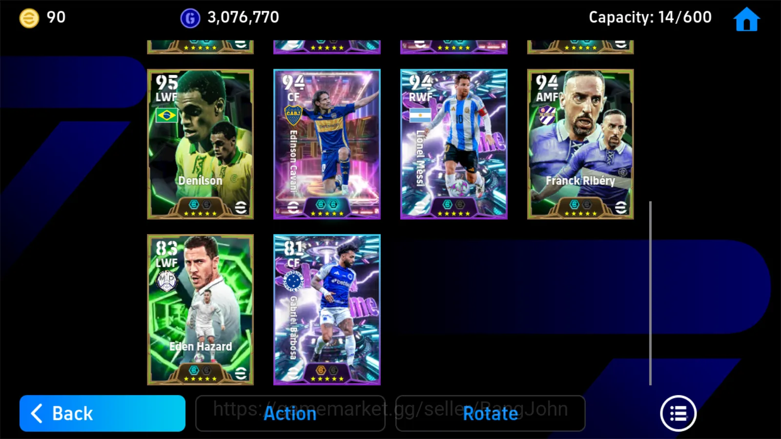 eFootball Accounts Others Power 3142 | kvaratskhella bigtime blitz rodri showtime darren fletcher epic db new o khan epic db 5
