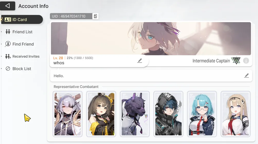 Chaos Zero Nightmare Accounts GLOBAL 3