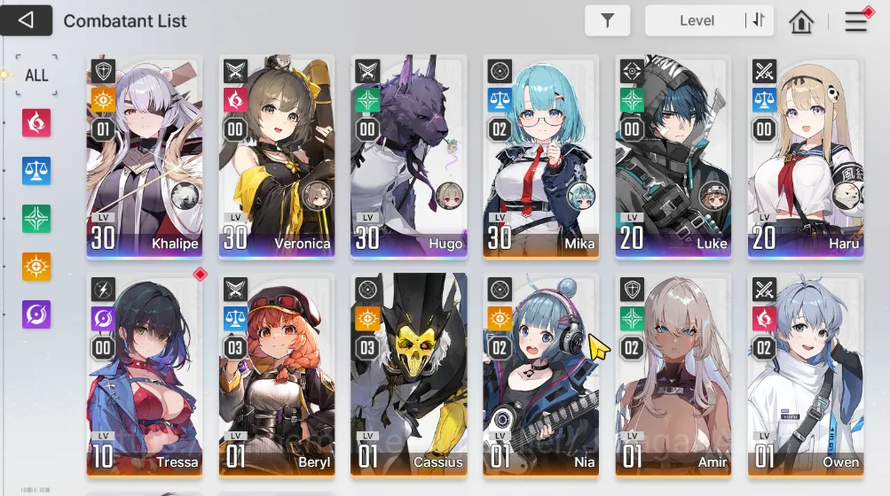 Chaos Zero Nightmare Accounts GLOBAL 5