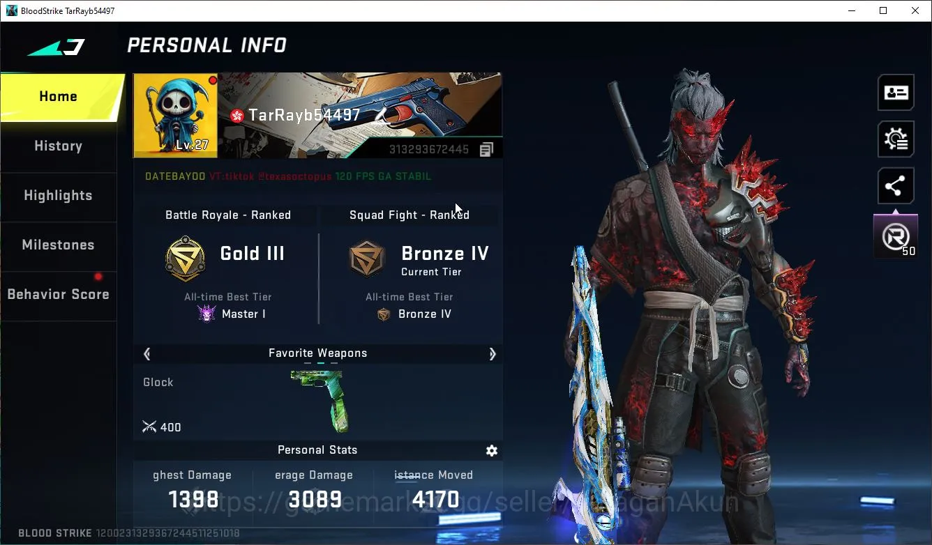 Blood Strike Accounts Asia| Starter | Eternal M700-Retribution Lv1| Ultr image 3