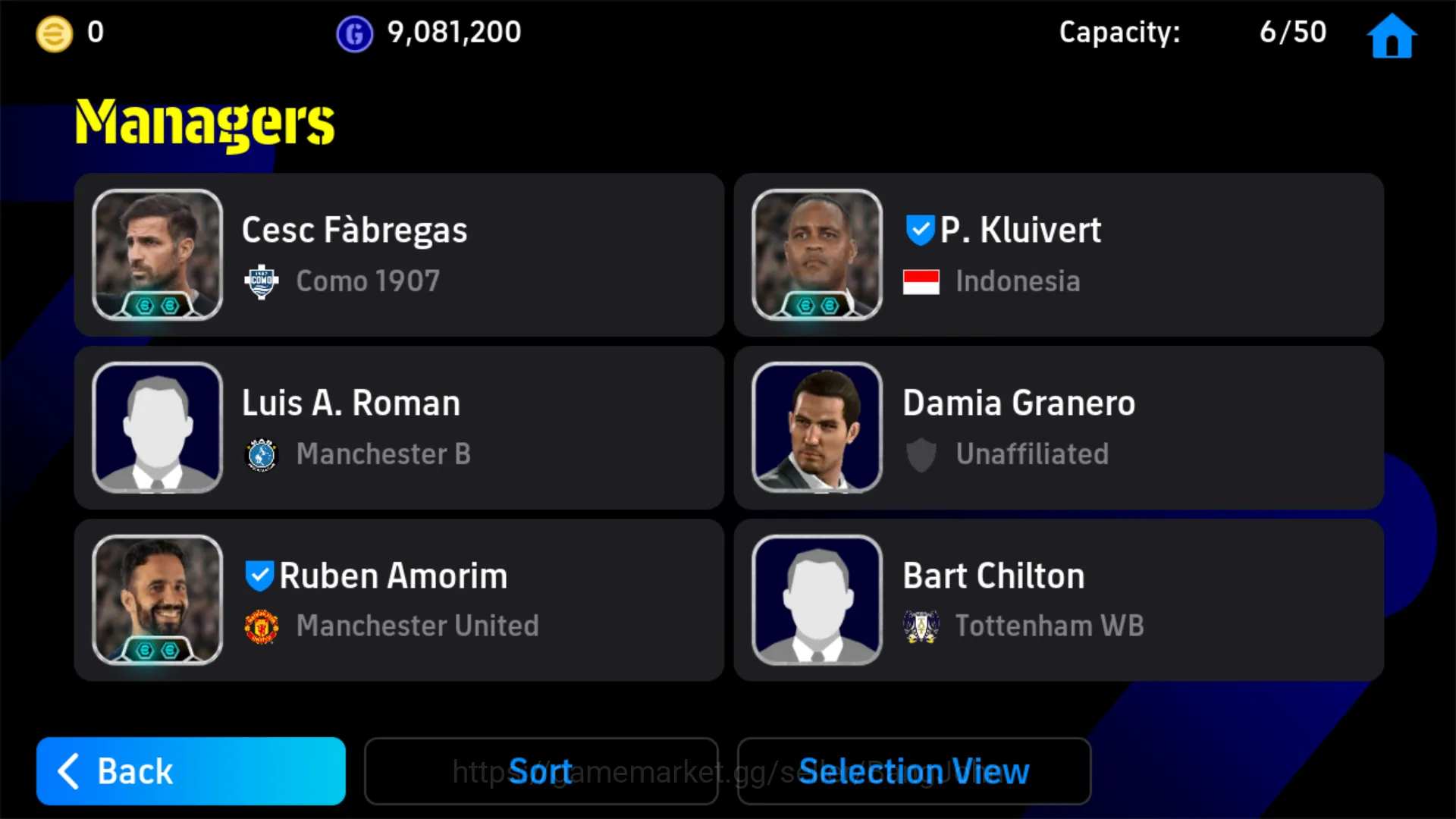 eFootball Accounts Others Power 3170 | Messi Pack Barca | Ferenc Puskas | Rio Ferdinand | Fabio Cannavaro | Cest Fabregas 6