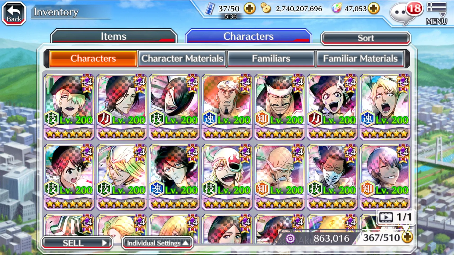 Bleach: Brave Souls Accounts Mid-Tier GBL|Fress QS+47k Spirit Orbs|Ichigo7Th,IchigoTYBW24,Ichigo Cres V
