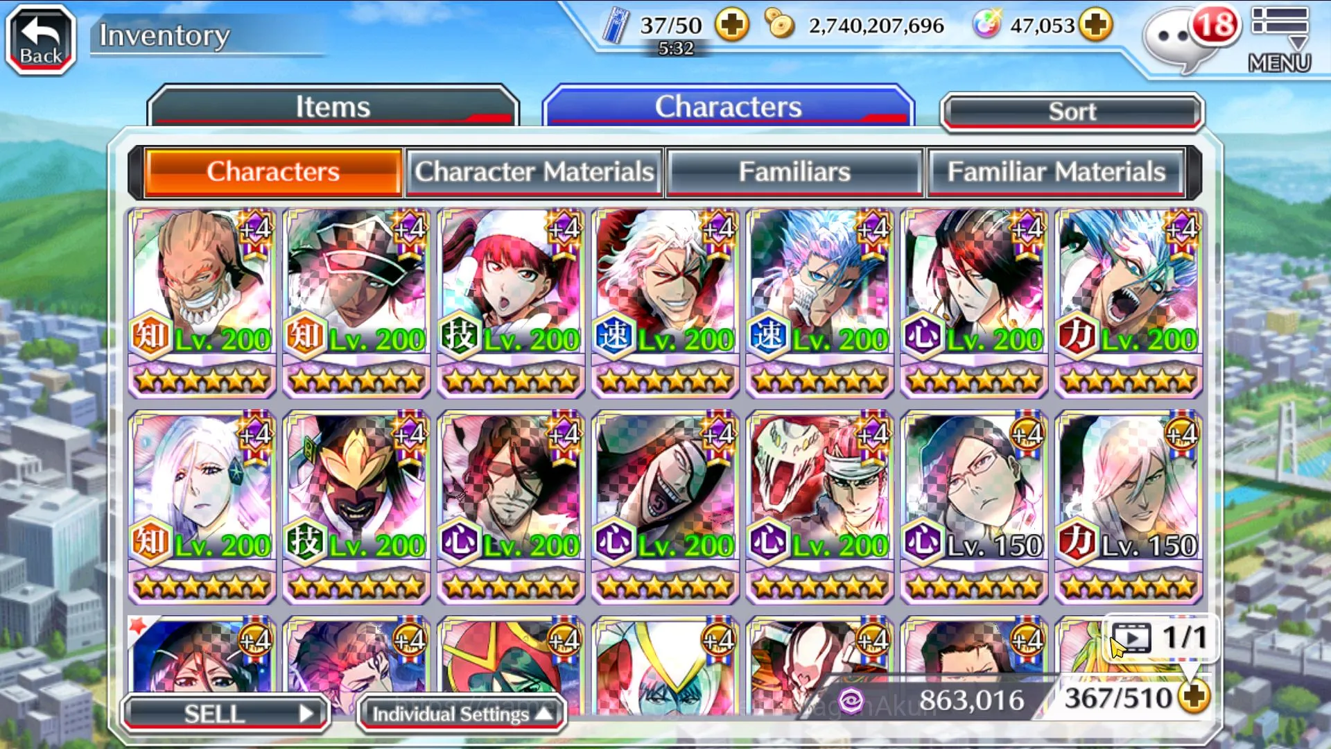 Bleach: Brave Souls Accounts Mid-Tier GBL|Fress QS+47k Spirit Orbs|Ichigo7Th,IchigoTYBW24,Ichigo Cres V 4