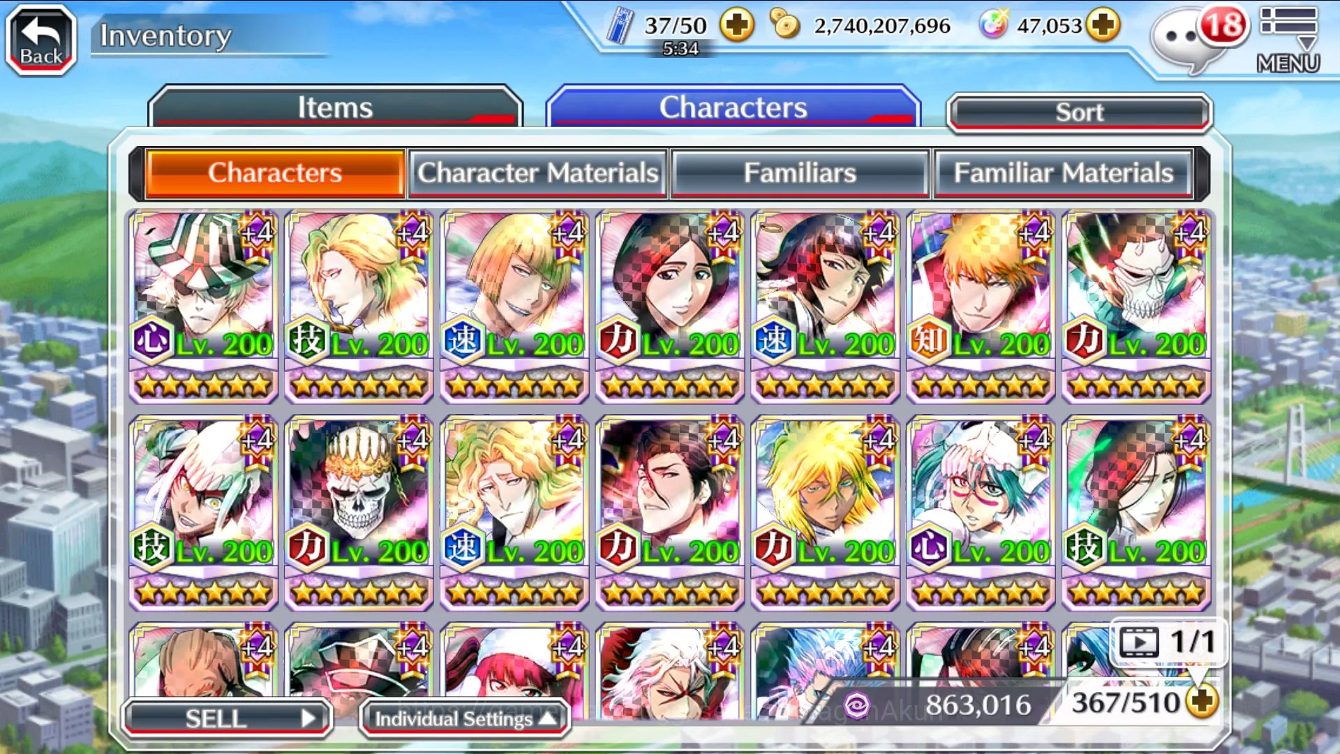 Bleach: Brave Souls Accounts Mid-Tier GBL|Fress QS+47k Spirit Orbs|Ichigo7Th,IchigoTYBW24,Ichigo Cres V 6