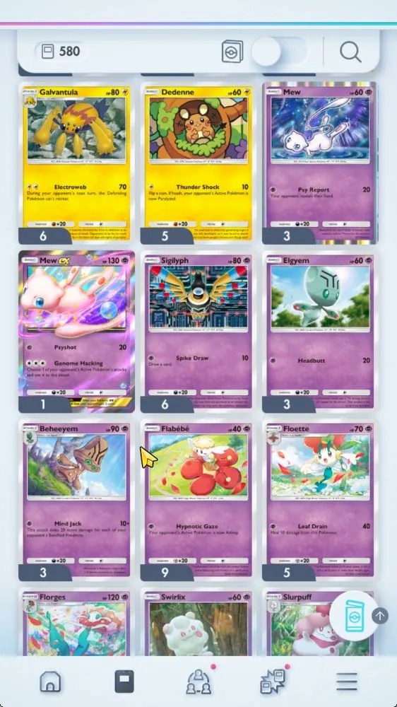 Pokémon TCG Pocket Accounts Lv 22 | 580 Card | 24 Ex + 6 Deck (3 Mew Crown, Me image 5