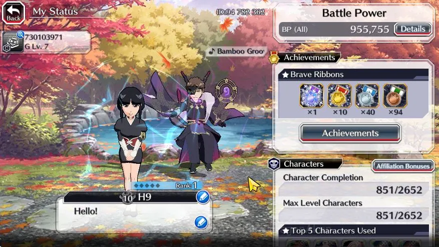 Bleach: Brave Souls Accounts Mid-Tier [GLOBAL]BP 955K|Fresh Story|5 MT[Spirit 2