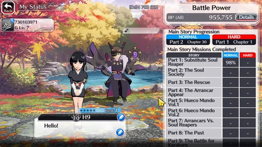 Bleach: Brave Souls Accounts Mid-Tier [GLOBAL]BP 955K|Fresh Story|5 MT[Spirit 3
