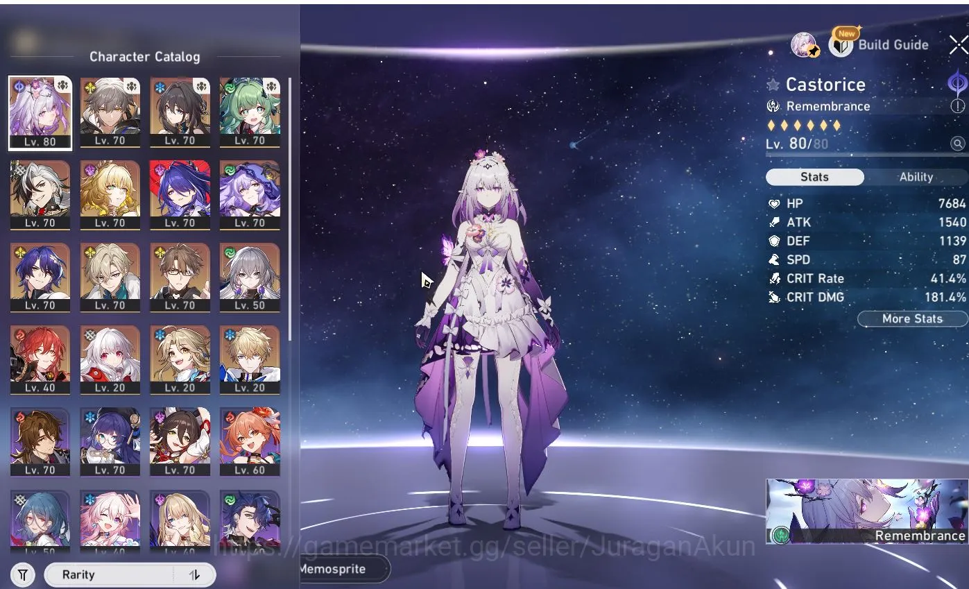 Honkai Star Rail Accounts Mid Game ASIA [TL65] 9 Limited (Castorice+Sign, Acheron+Sign, Aglaea+Sign ETC)(Penacony) |Take 7