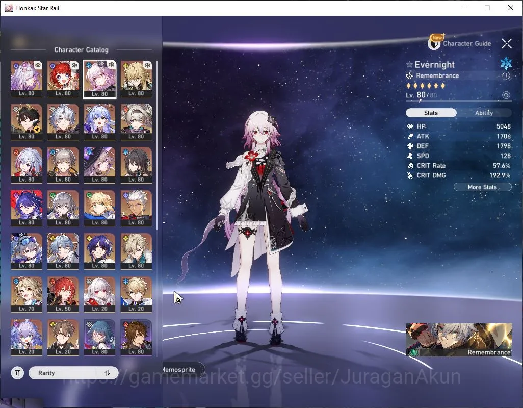 Honkai Star Rail Accounts Mid Game ASIA|TL 70|18 Limited|[Castorice,Saber,B3,The 2