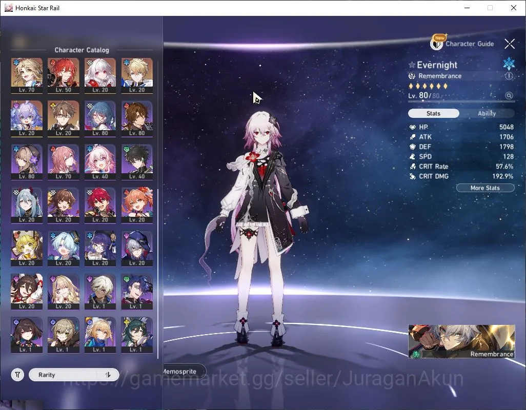 Honkai Star Rail Accounts Mid Game ASIA|TL 70|18 Limited|[Castorice,Saber,B3,The 3