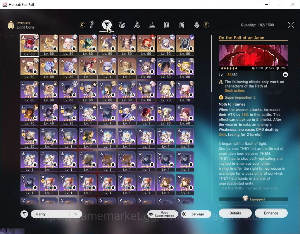 Honkai Star Rail Accounts Mid Game ASIA|TL 70|18 Limited|[Castorice,Saber,B3,The 4
