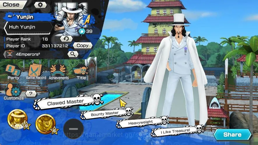 One Piece Bounty Rush Accounts Mid-Tier Global | 4 Meta Extreme [Kuzan,Rob Lucci,Battle of Monster Kaido,Gol D