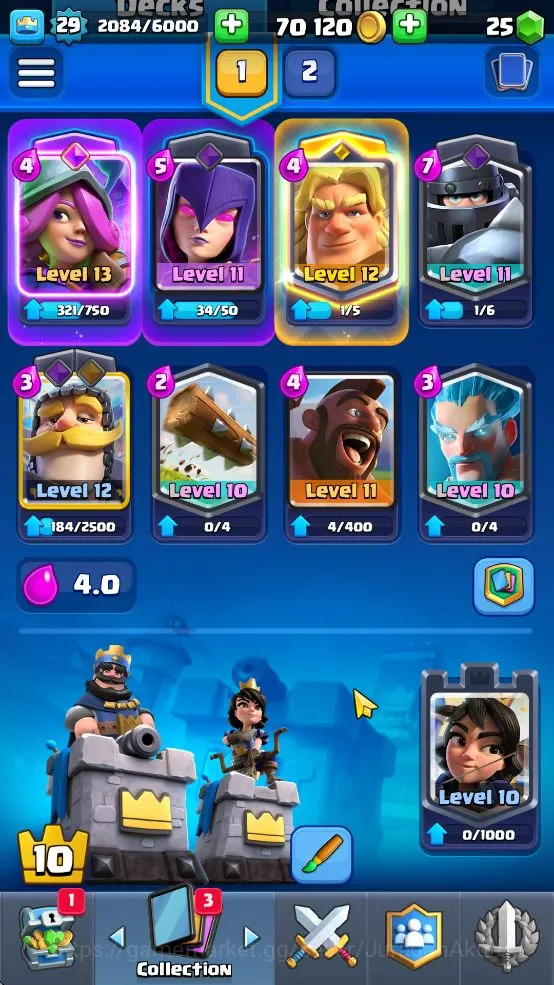 Clash Royale Accounts Lvl 29|Trophy 7177|KTL 10|Limited Skin|Card 109| 4 image 3