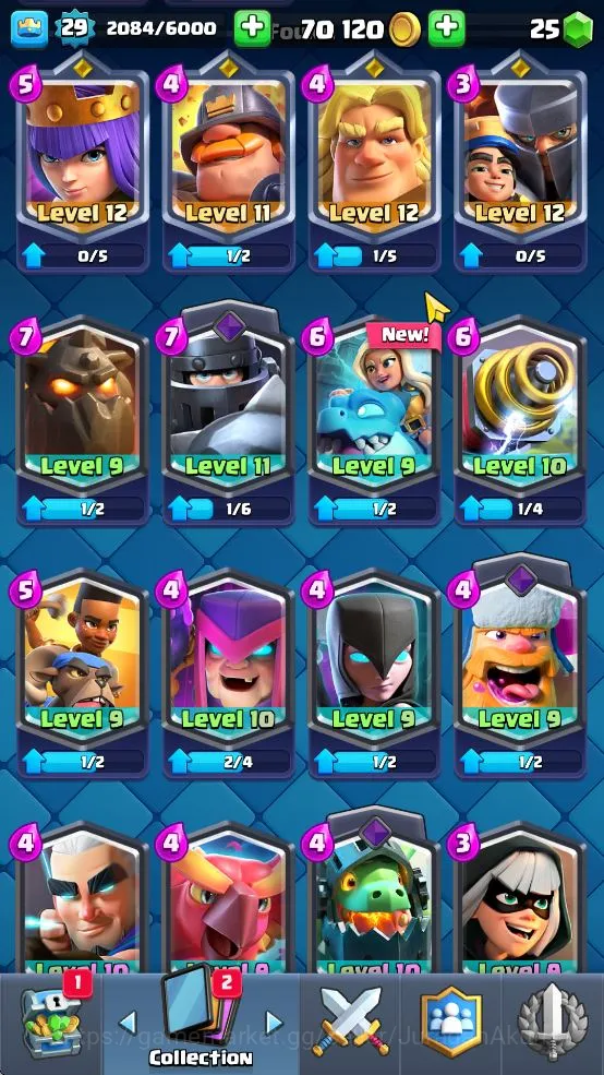 Clash Royale Accounts Lvl 29|Trophy 7177|KTL 10|Limited Skin|Card 109| 4 image 4