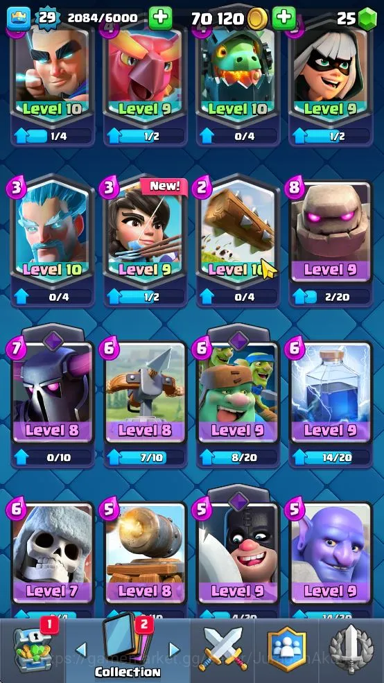 Clash Royale Accounts Lvl 29|Trophy 7177|KTL 10|Limited Skin|Card 109| 4 image 5