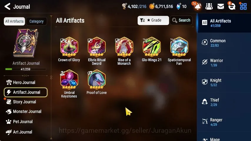 Epic Seven Accounts Starter Global Unverif|Best Starter|6 ML(Sage Ba'al,Riolet,Lermia,etc)+Charless,Haste,etc|POH 4
