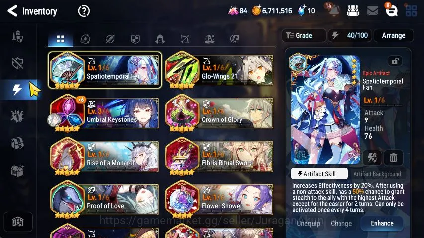Epic Seven Accounts Starter Global Unverif|Best Starter|6 ML(Sage Ba'al,Riolet,Lermia,etc)+Charless,Haste,etc|POH 5
