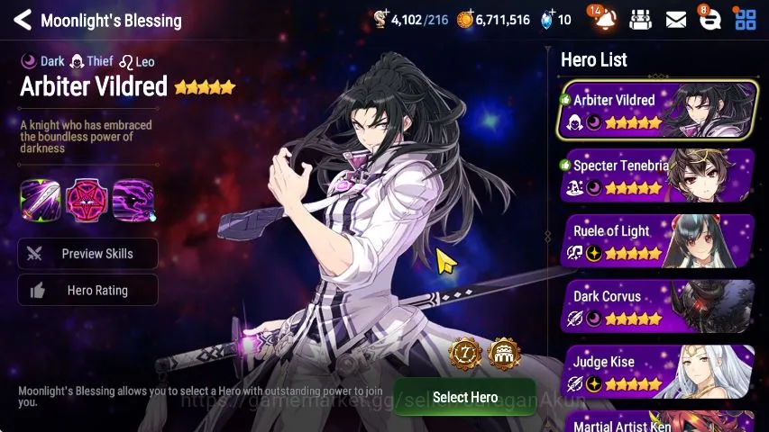 Epic Seven Accounts Starter Global Unverif|Best Starter|6 ML(Sage Ba'al,Riolet,Lermia,etc)+Charless,Haste,etc|POH 7