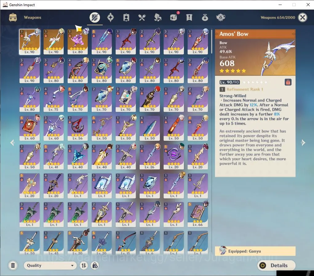 Genshin Impact Accounts ASIA|AR 58|10 Limited +3[5* Weapon]|Flins,Kazuha,H image 2