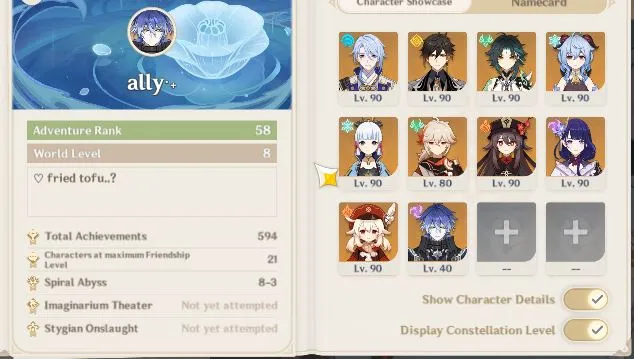 Genshin Impact Accounts ASIA|AR 58|10 Limited +3[5* Weapon]|Flins,Kazuha,H image 3