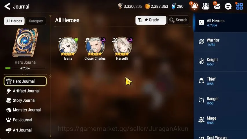 Epic Seven Accounts Starter Global Unverif|Fresh Starter|Low Progress|2 ML(Har setti, Closer Charless)|Bless ON|POH 3