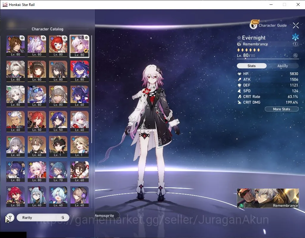 Honkai Star Rail Accounts Mid Game ASIA|TL 70| 11 Limited |[Castorice E1,Feixiao,Acheron]+Sign,Hysilens,B3,Etc|MC 2