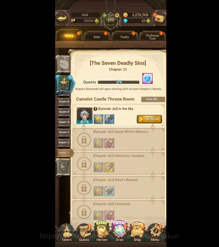 The Seven Deadly Sins: Grand Cross Accounts Endgame Asia |6M CC| 2LR + 6UR + Many Collabs 5