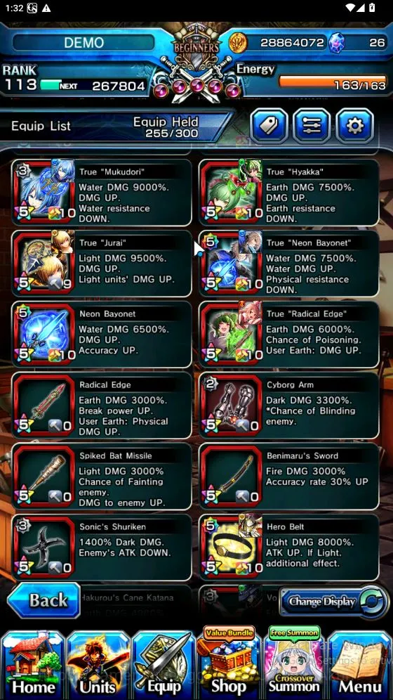 Grand Summoners Accounts Mid-Game Global|Rank 113|19 Ascend[InumutaTW,JayTW,MiyuTW,HazukiTW,ElenoreTW,Liza,SSakura,Etc]+Lpot 5