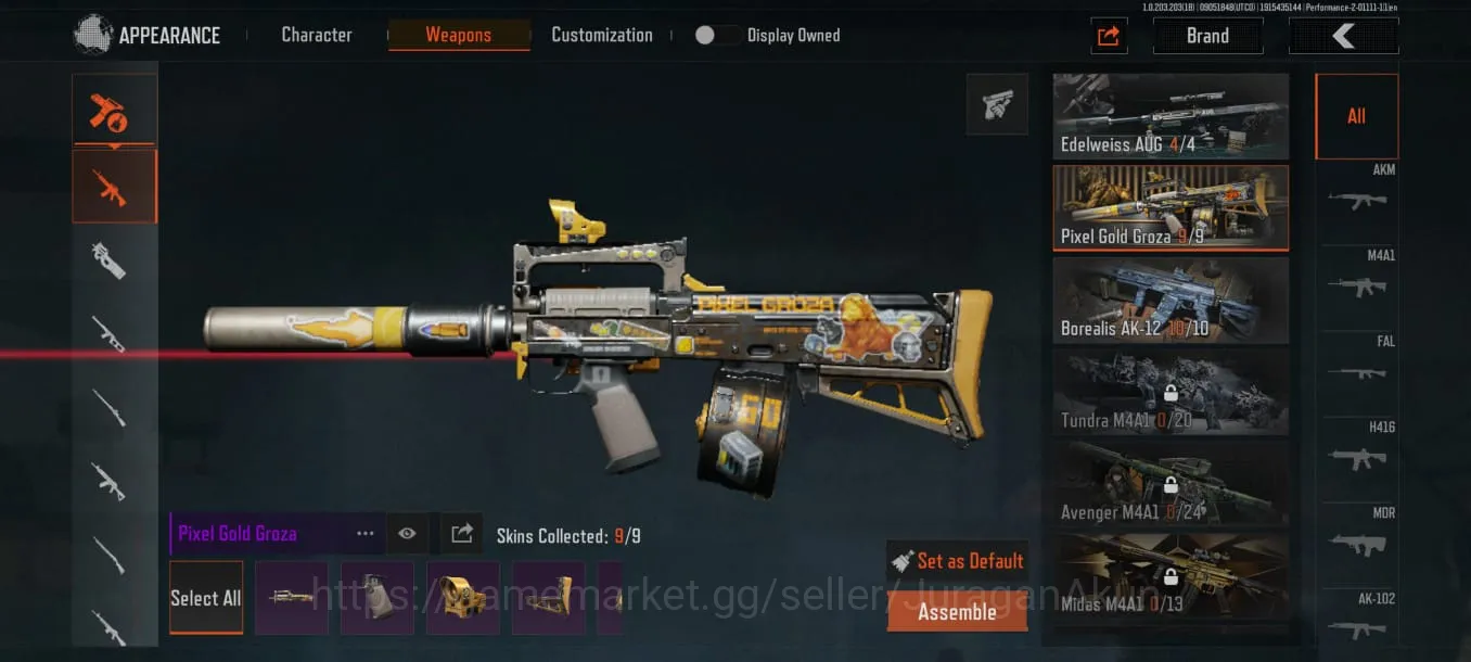 Arena Breakout Accounts Mid-Tier [MOBILE] SV 10,2M|Koen 10M|ForestMP5,EdelweissAUG,PixelGold Groza,Borealis AK|Log 4