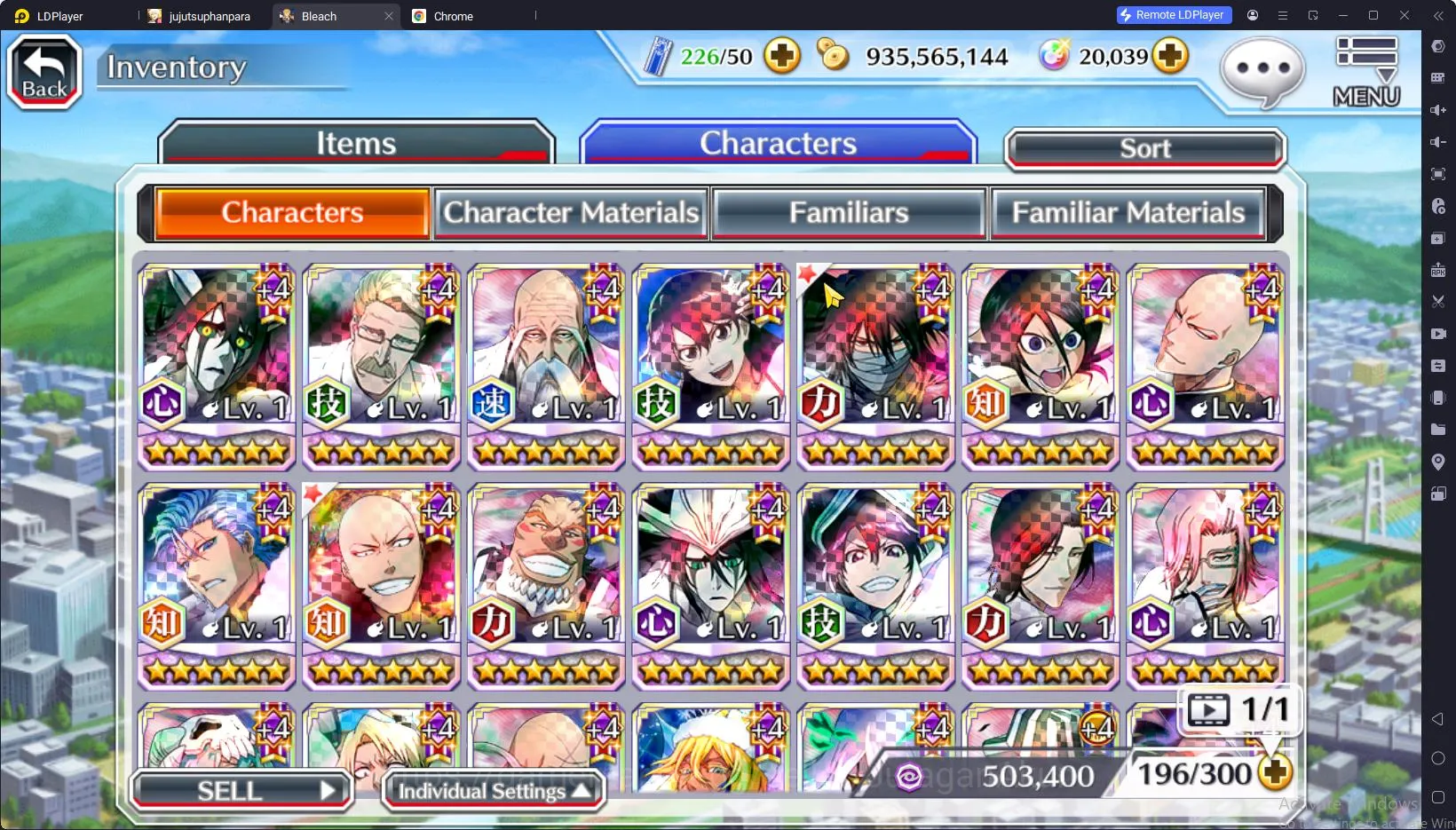 Bleach: Brave Souls Accounts Mid-Tier GLOBAL 2OK Orb|6 Char 5/5(Renji TYBW25,Jushiro TYBW25,Oh-Etsu,Etc) + Fresh Story
