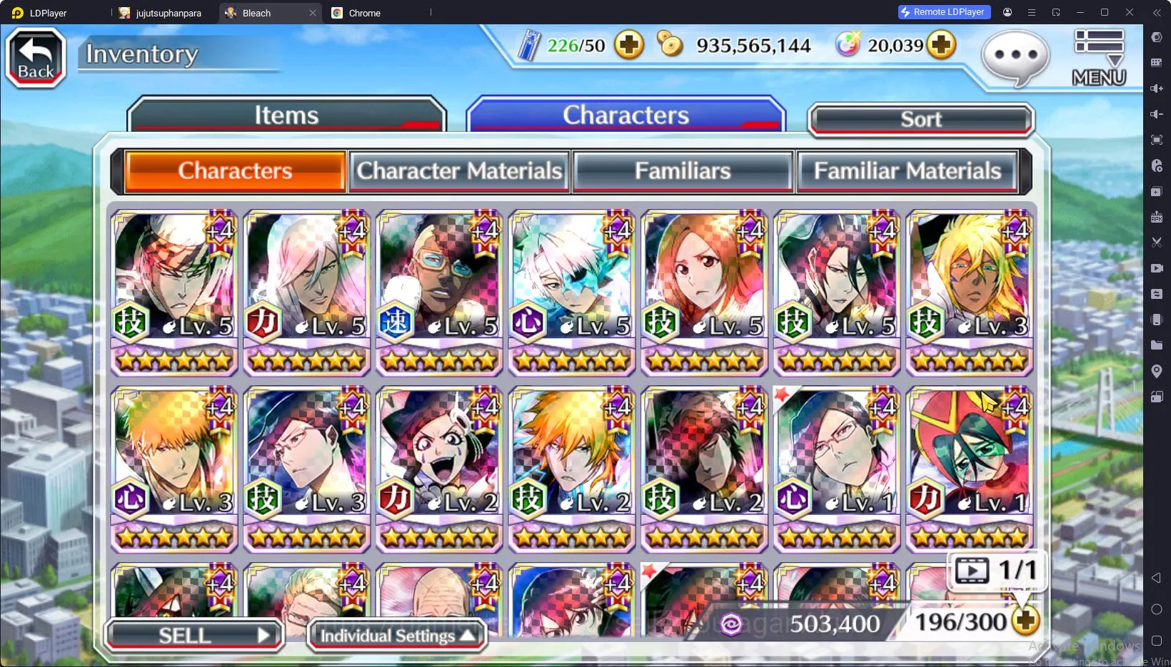 Bleach: Brave Souls Accounts Mid-Tier GLOBAL 2OK Orb|6 Char 5/5(Renji TYBW25,Jushiro TYBW25,Oh-Etsu,Etc) + Fresh Story 4