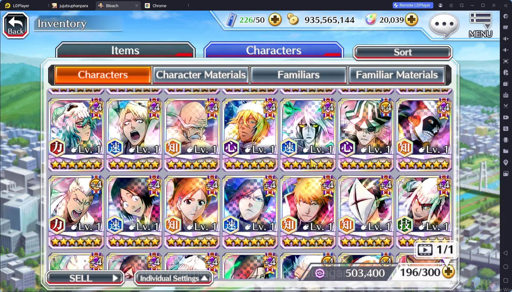Bleach: Brave Souls Accounts Mid-Tier GLOBAL 2OK Orb|6 Char 5/5(Renji TYBW25,Jushiro TYBW25,Oh-Etsu,Etc) + Fresh Story 7