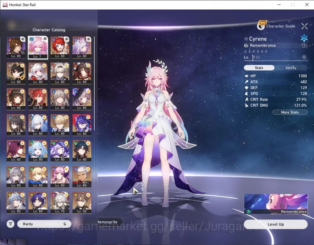 Honkai Star Rail Accounts End Game ASIA|TL 70| 19 Limited |[Saber,Castorice,Sunday,Firefly E1,Acheron,The 4