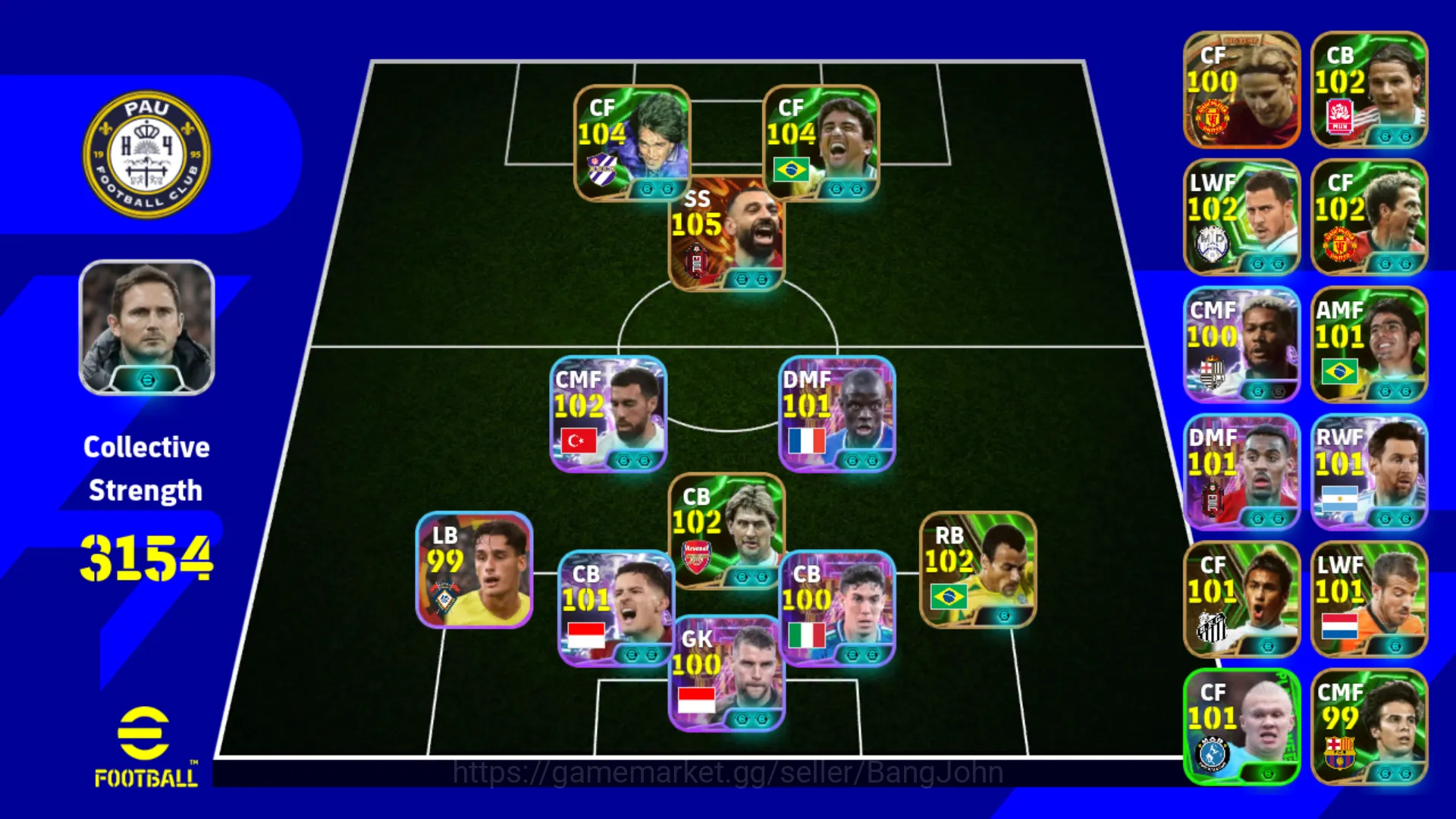 eFootball Accounts | power 3154 | Mohamed salah big time | justin hub image 1