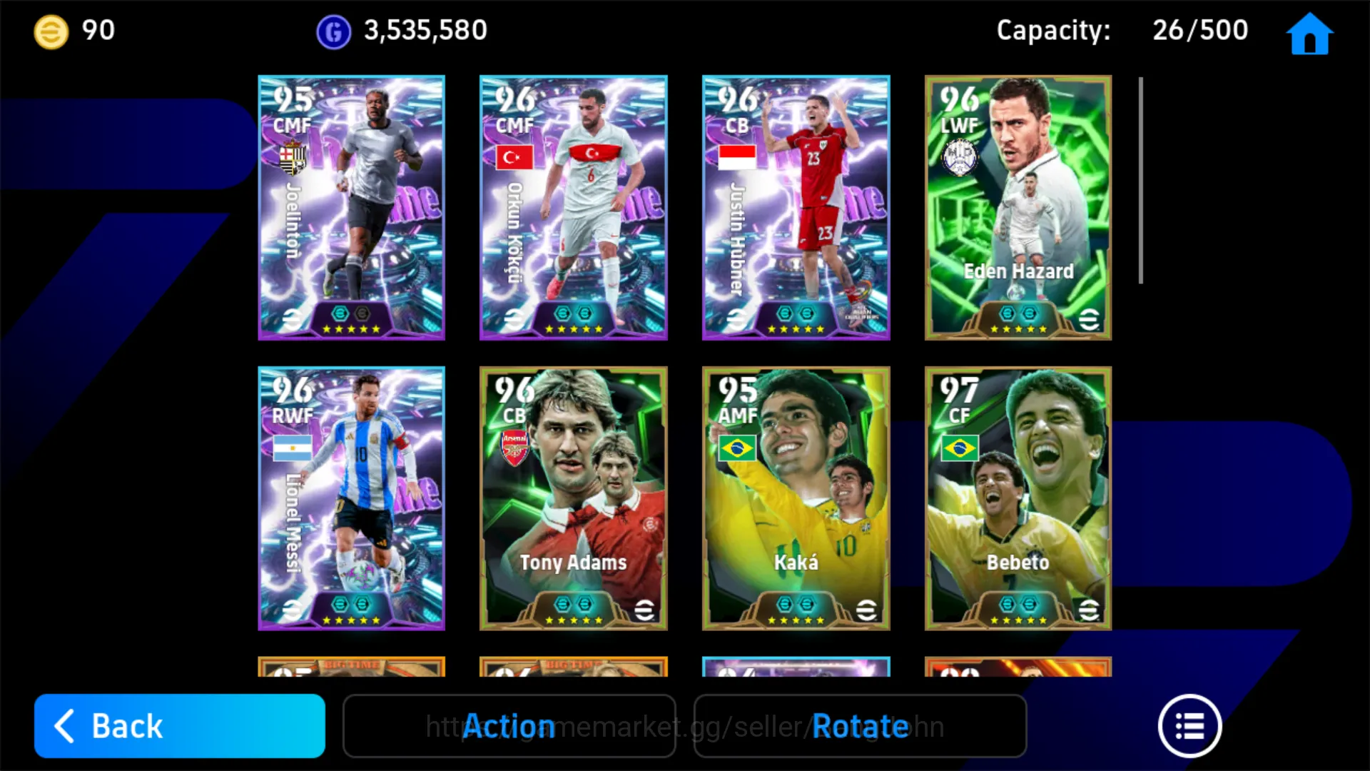 eFootball Accounts | power 3154 | Mohamed salah big time | justin hub image 3