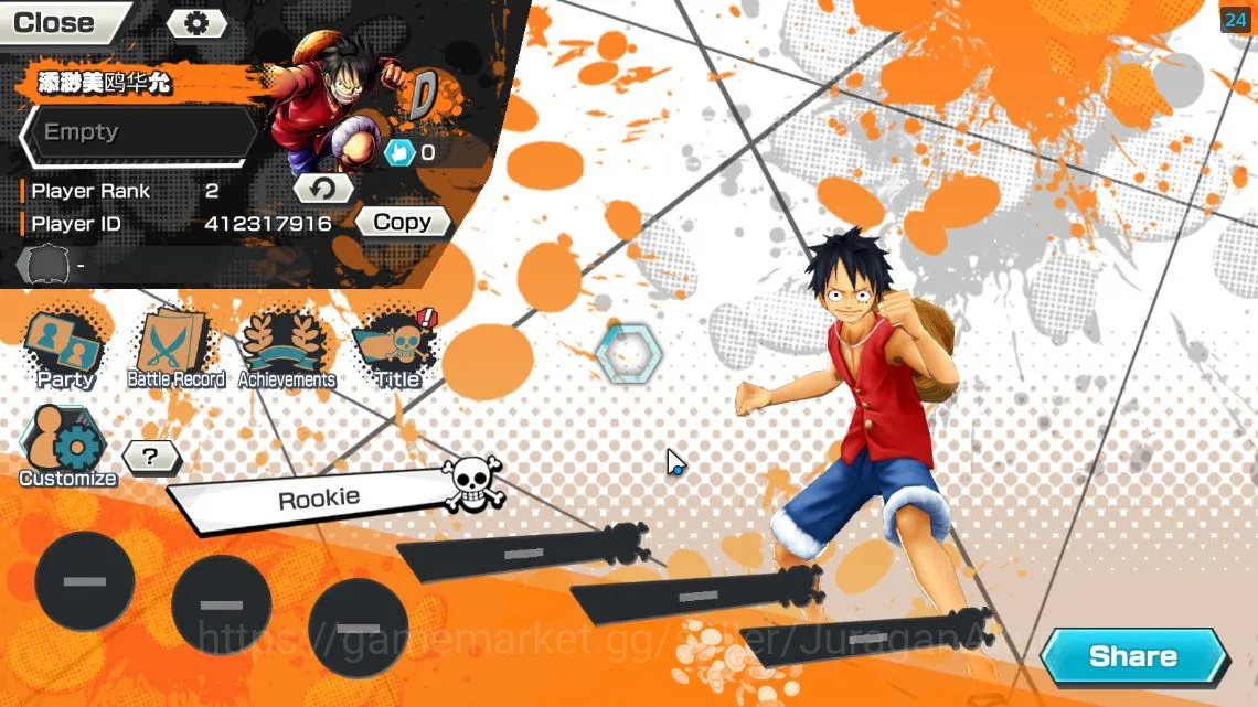 One Piece Bounty Rush Accounts Starter Global|2 META EX|St JayGarcia Saturn,Daimyo Kuri Kozuki Oden|Rank 2|Log Bandai|Check 5