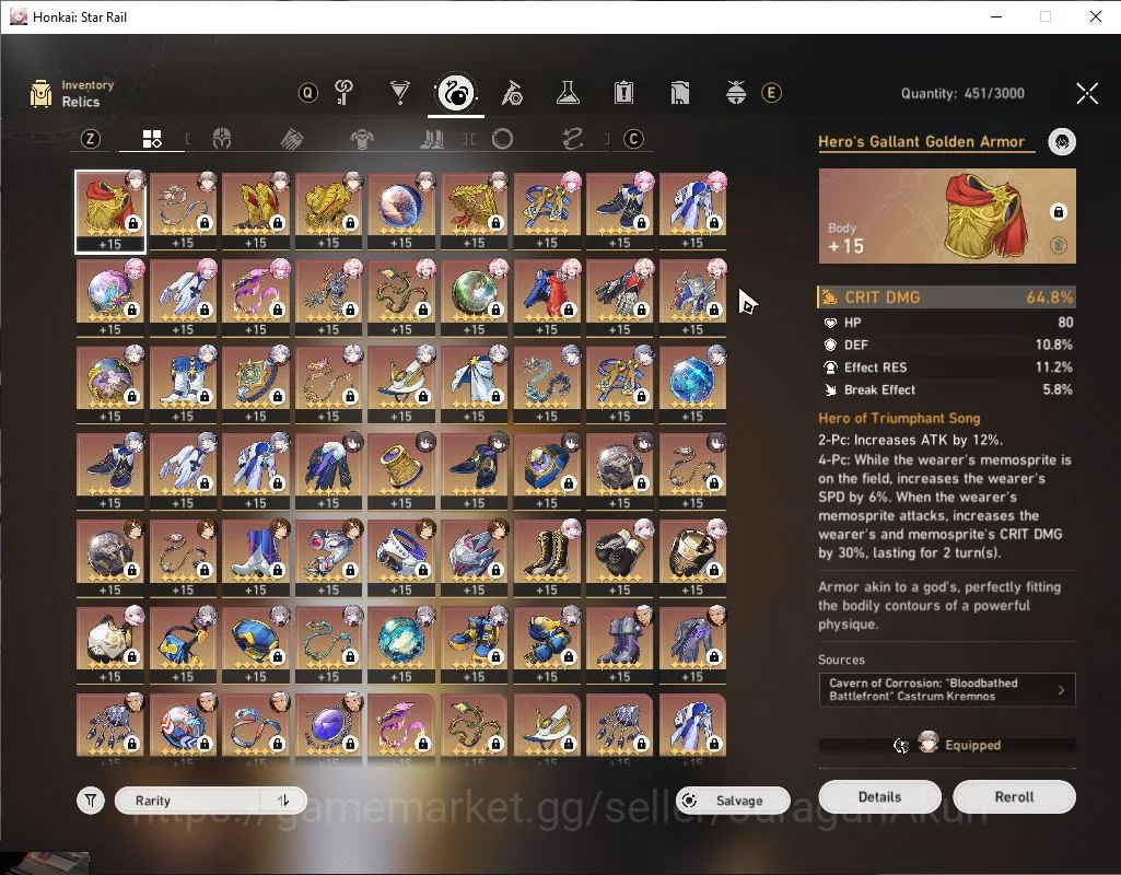 Honkai Star Rail Accounts Mid Game ASIA|TL 67|3,2K SJ|7 3
