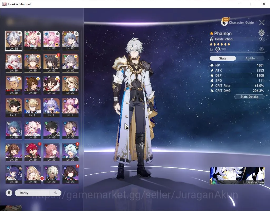 Honkai Star Rail Accounts Mid Game ASIA|TL 67|3,2K SJ|7 4