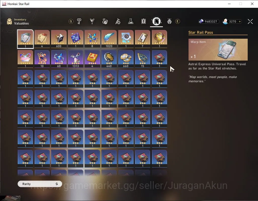 Honkai Star Rail Accounts Mid Game ASIA|TL 67|3,2K SJ|7 5