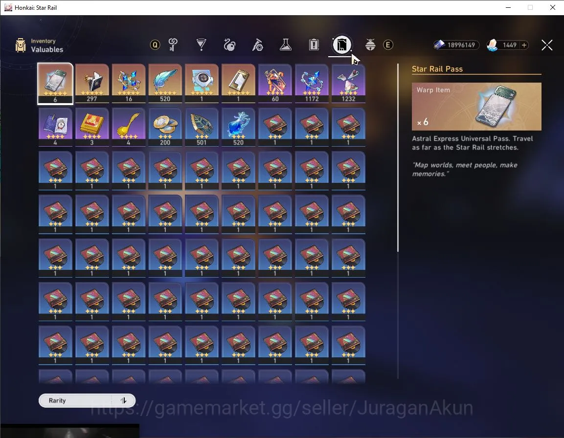 Honkai Star Rail Accounts Mid Game ASIA|TL70|SJ 1449|12 Limited[Saber,Huohuo,B3,Firefly,Fugue,The Herta,Kafka,Dr 6