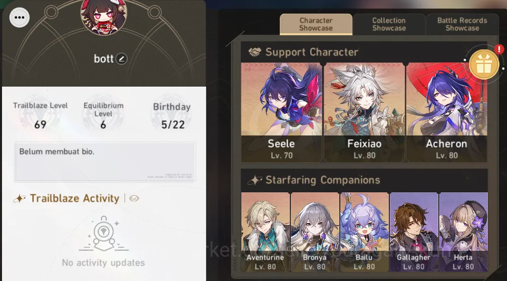 Honkai Star Rail Mid Game Asia [TL69] 5 Limited (Archeron E1+Sign, The Herta image 1