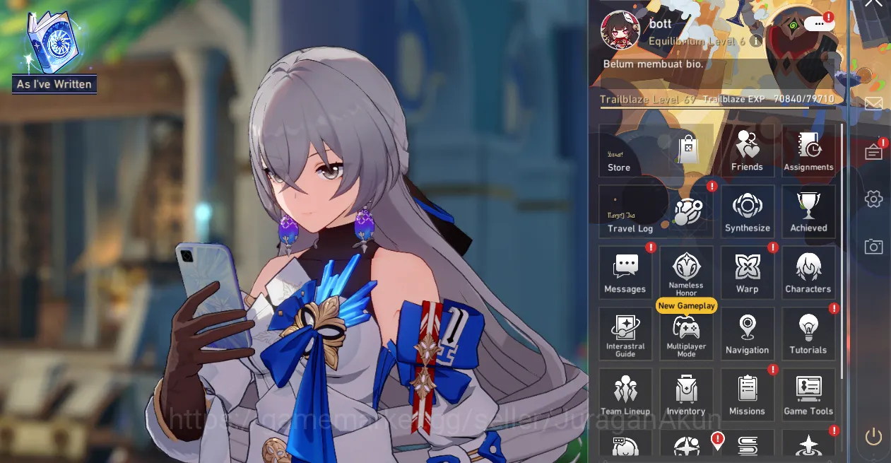 Honkai Star Rail Accounts Mid Game Asia [TL69] 5 Limited (Archeron E1+Sign, The Herta+Sign, Aventurine+Sign, Feixiao, Dr 2