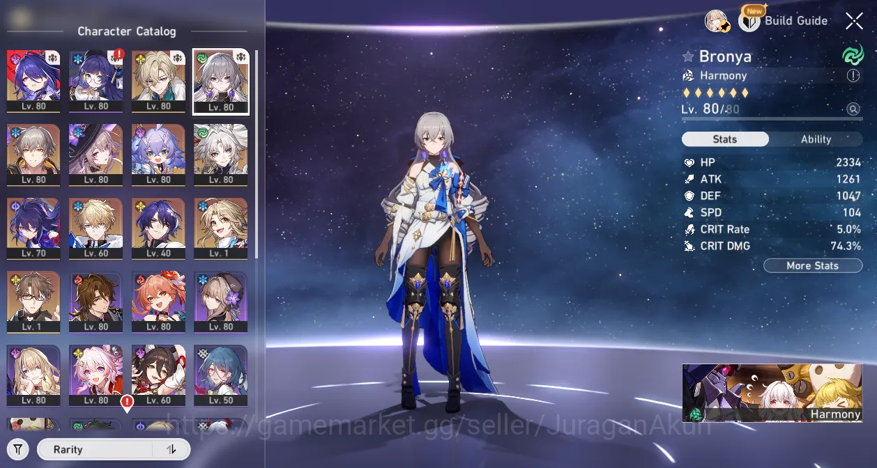 Honkai Star Rail Accounts Mid Game Asia [TL69] 5 Limited (Archeron E1+Sign, The Herta+Sign, Aventurine+Sign, Feixiao, Dr 4