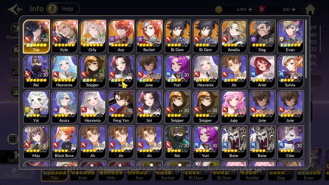 Seven Knights Re:Birth Accounts [Re:BIRTH]Global300xx|8 Legend,5 SPECIAL|Teo Tc2,K image 4